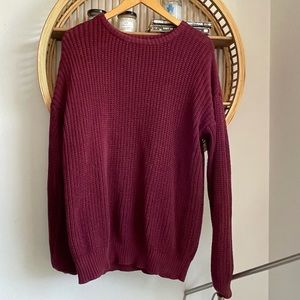 American Apparel fishermen’s sweater - maroon
